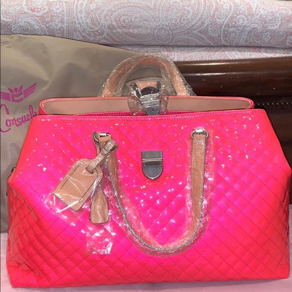 Consuela Pink Scream Candy Crush Large Handbag
